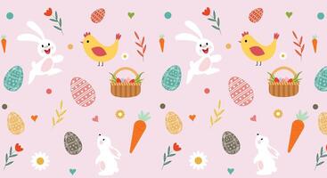 Easter Seamless Pattern vector