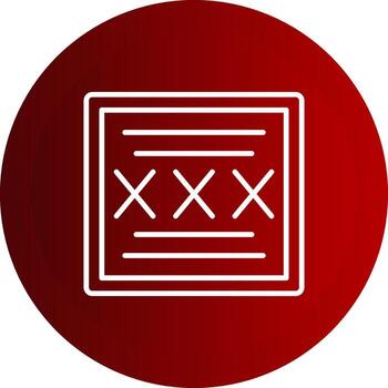 código línea botón icono vector