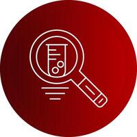 Analysis Line Button Icon vector
