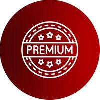 Premium Line Button Icon vector