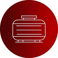 Septic Tank Line Button Icon vector