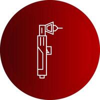 Plasma Cutter Line Button Icon vector