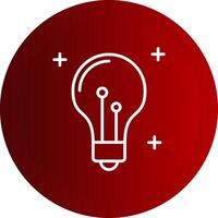 Idea Line Button Icon vector