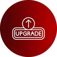 Upgrade Line Button Icon vector