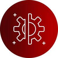 Disruption Line Button Icon vector