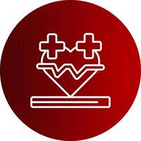 Medical Line Button Icon vector
