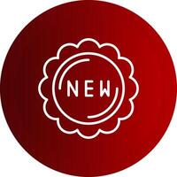New Line Button Icon vector