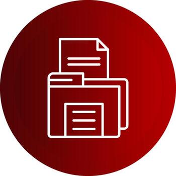 abierto archivo línea botón icono vector