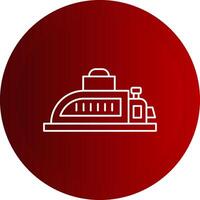 Planer Line Button Icon vector