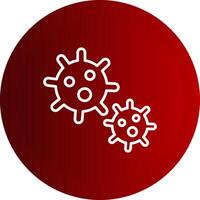 Platelet Line Button Icon vector