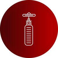 Rotary Tool Line Button Icon vector