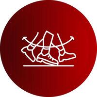 Shuffle Line Button Icon vector