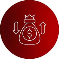 Sales Enablement Line Button Icon vector
