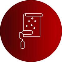Wallpaper Line Button Icon vector