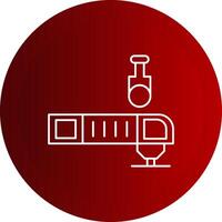 Oscillating Multi Tool Line Button Icon vector