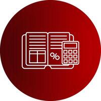 Profit Division Line Button Icon vector