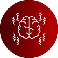 Parkinson Line Button Icon vector