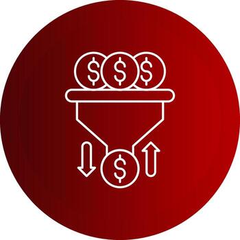 efectivo ventas tubería botón línea botón icono vector