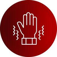 Parkinson Line Button Icon vector