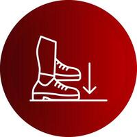 Stamp Line Button Icon vector