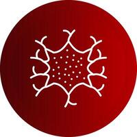 Microglia Line Button Icon vector