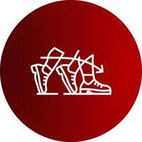 Chug Line Button Icon vector