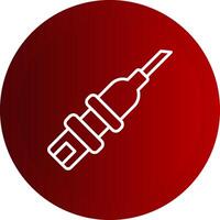 Catheterization Line Button Icon vector