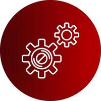 Disruption Line Button Icon vector