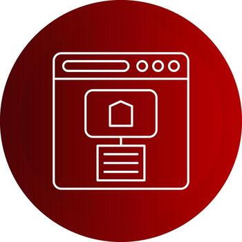 sitio mapa línea botón icono vector