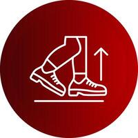 Hop Line Button Icon vector