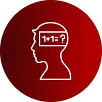 Parkinson Line Button Icon vector