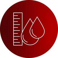 Water Level Line Button Icon vector
