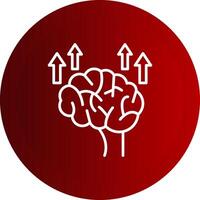 Neuroplasticity Line Button Icon vector