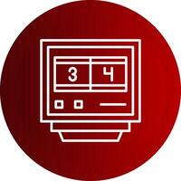 Lap Counters Line Button Icon vector