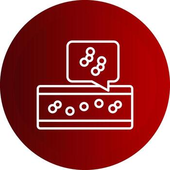 Thrombosis Line Button Icon vector