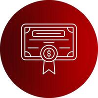 License Line Button Icon vector