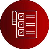 Checklist Line Button Icon vector