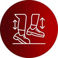 Spring Line Button Icon vector