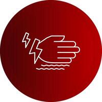 Tremor Line Button Icon vector