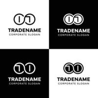 Letters OJ and JO Infinity Logo, suitable for business with JO or OJ related to Eternity vector
