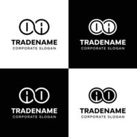 Letters OA and AO Infinity Logo, suitable for business with AO or OA related to Eternity vector