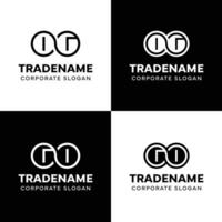 Letters OG and GO Infinity Logo, suitable for business with GO or OG related to Eternity vector
