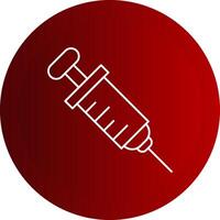 Injection Line Button Icon vector