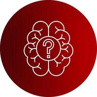 Parkinson Line Button Icon vector