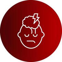 Stroke Line Button Icon vector