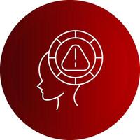 Parkinson Line Button Icon vector