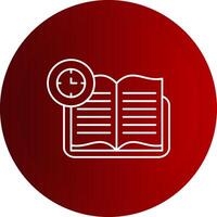 Continuous Learning Line Button Icon vector
