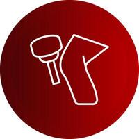 Reflexes Line Button Icon vector