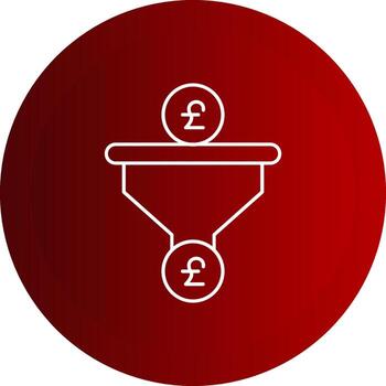 ventas tubería botón línea botón icono vector