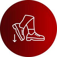 Stamp Line Button Icon vector